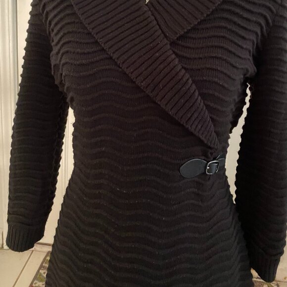 Calvin Klein   Little black sweater dress - Picture 2 of 3